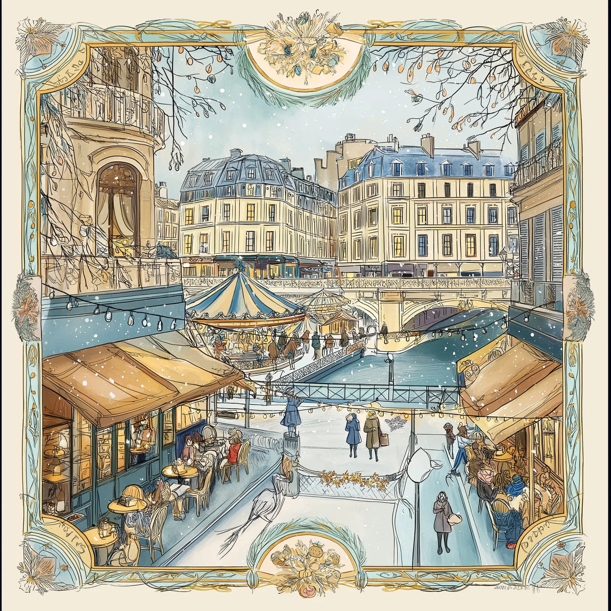 Pure Paris-Carrousel Des Rêves İpek Fular-Şal & Fular-1-Milagron.com