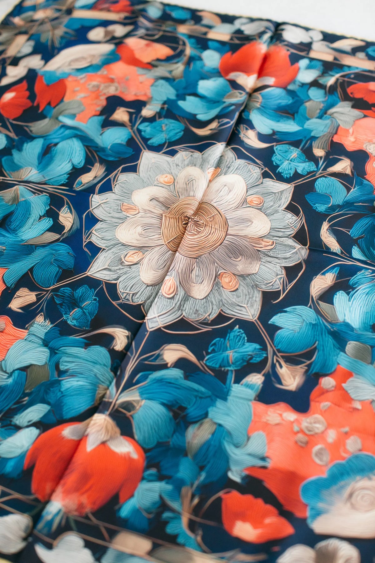 Pure Paris-Celestial Bloom İpek Fular-Şal & Fular-3-Milagron.com