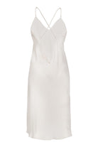 Pure Paris-Celine İpek Saten Gecelik - Ekru-Gecelik-2-Milagron.com