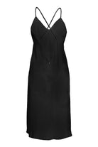 Pure Paris-Celine İpek Saten Gecelik - Siyah-Gecelik-1-Milagron.com