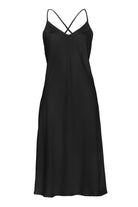 Pure Paris-Celine İpek Saten Gecelik - Siyah-Gecelik-3-Milagron.com