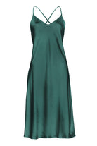 Pure Paris-Celine İpek Saten Gecelik - Yeşi̇l-Gecelik-1-Milagron.com