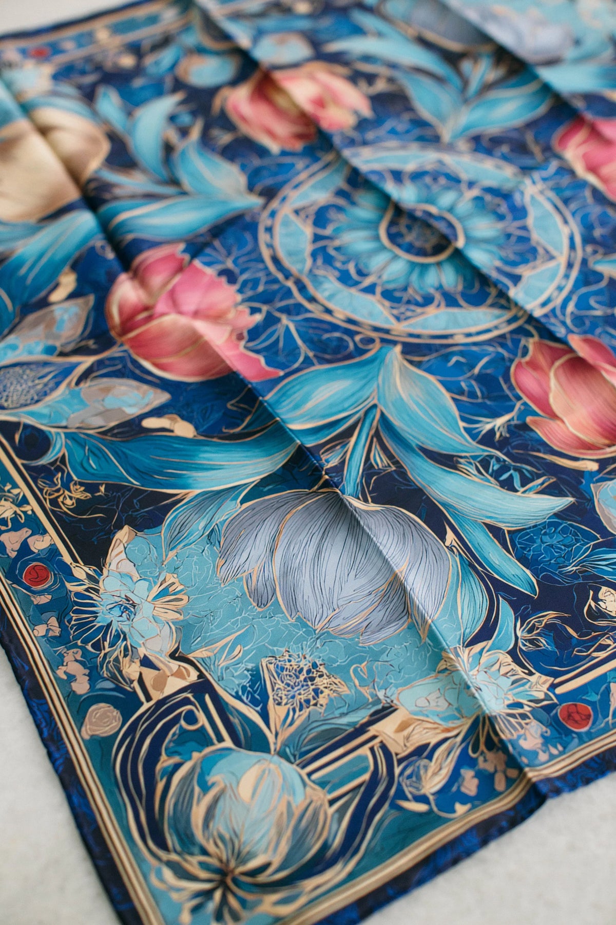 Pure Paris-Éclat D’Iznik İpek Fular-Şal & Fular-3-Milagron.com