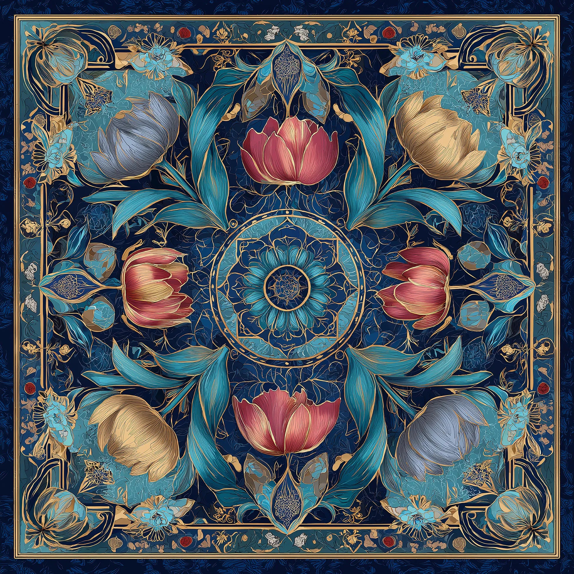 Éclat d’Iznik İpek Fular 