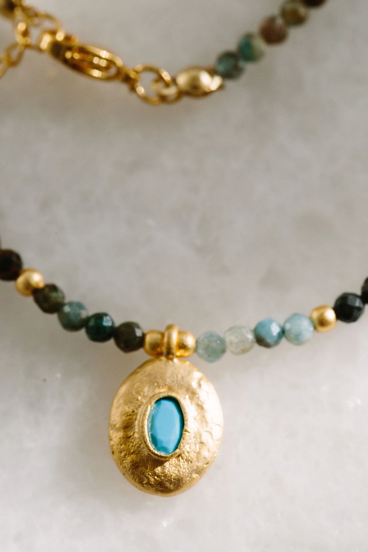 Elena Aventurin Kolye - Turquoise