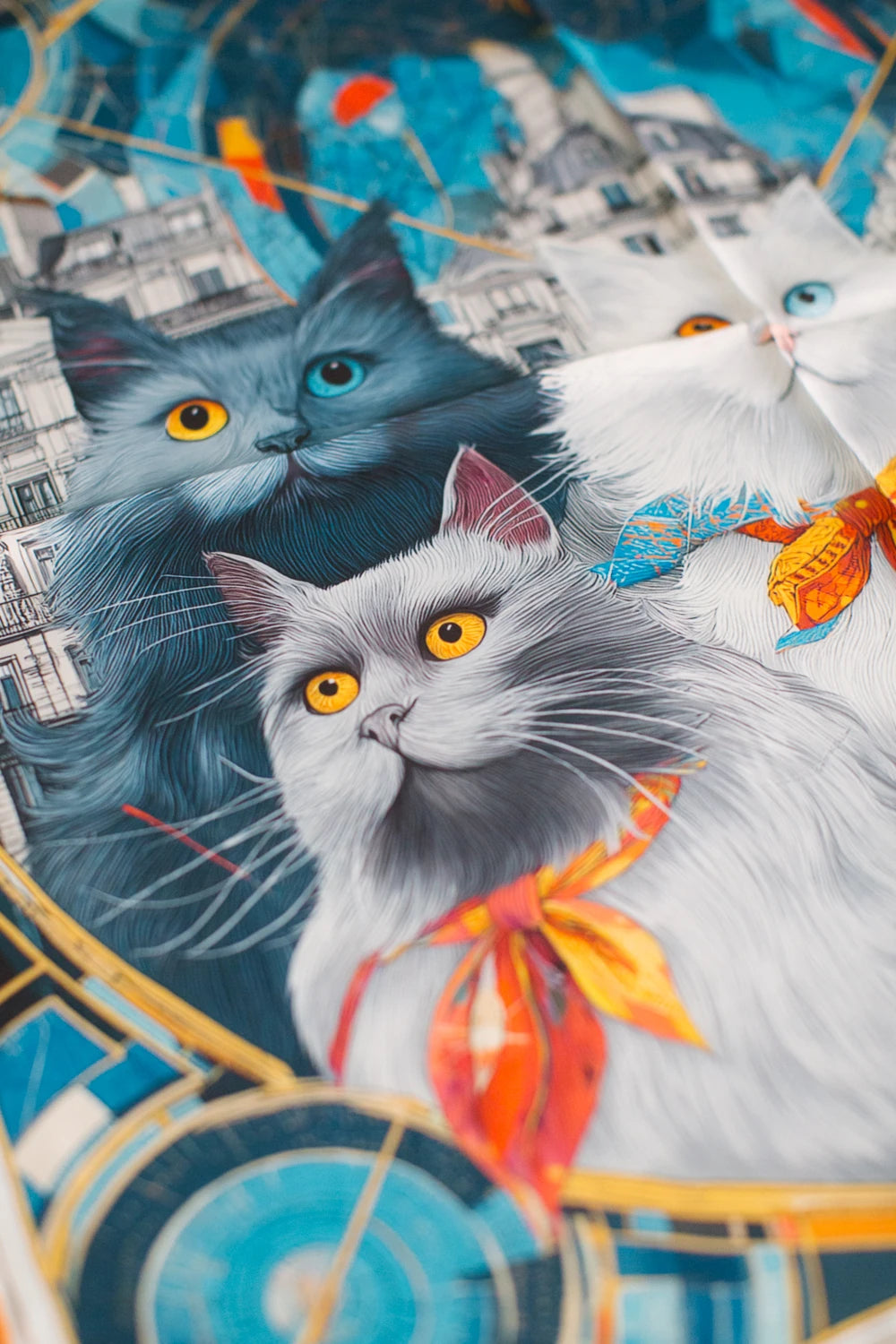 La Ville Des Chats İpek Fular 