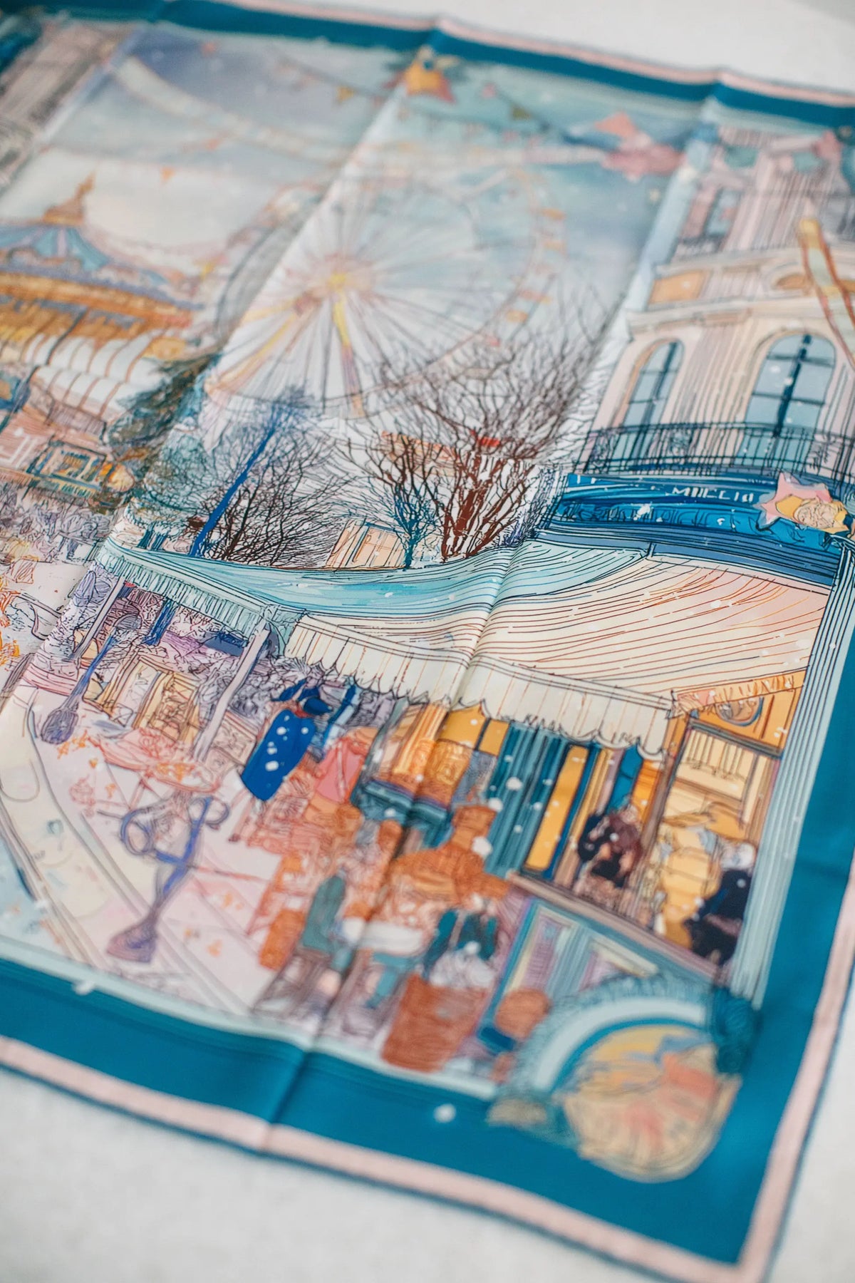 Pure Paris-Le Carrousel Magique İpek Fular-Şal & Fular-2-Milagron.com