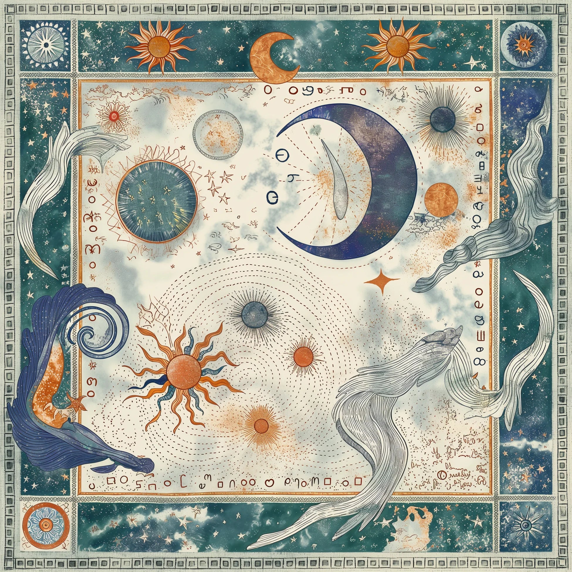 Luna Divina İpek Fular 