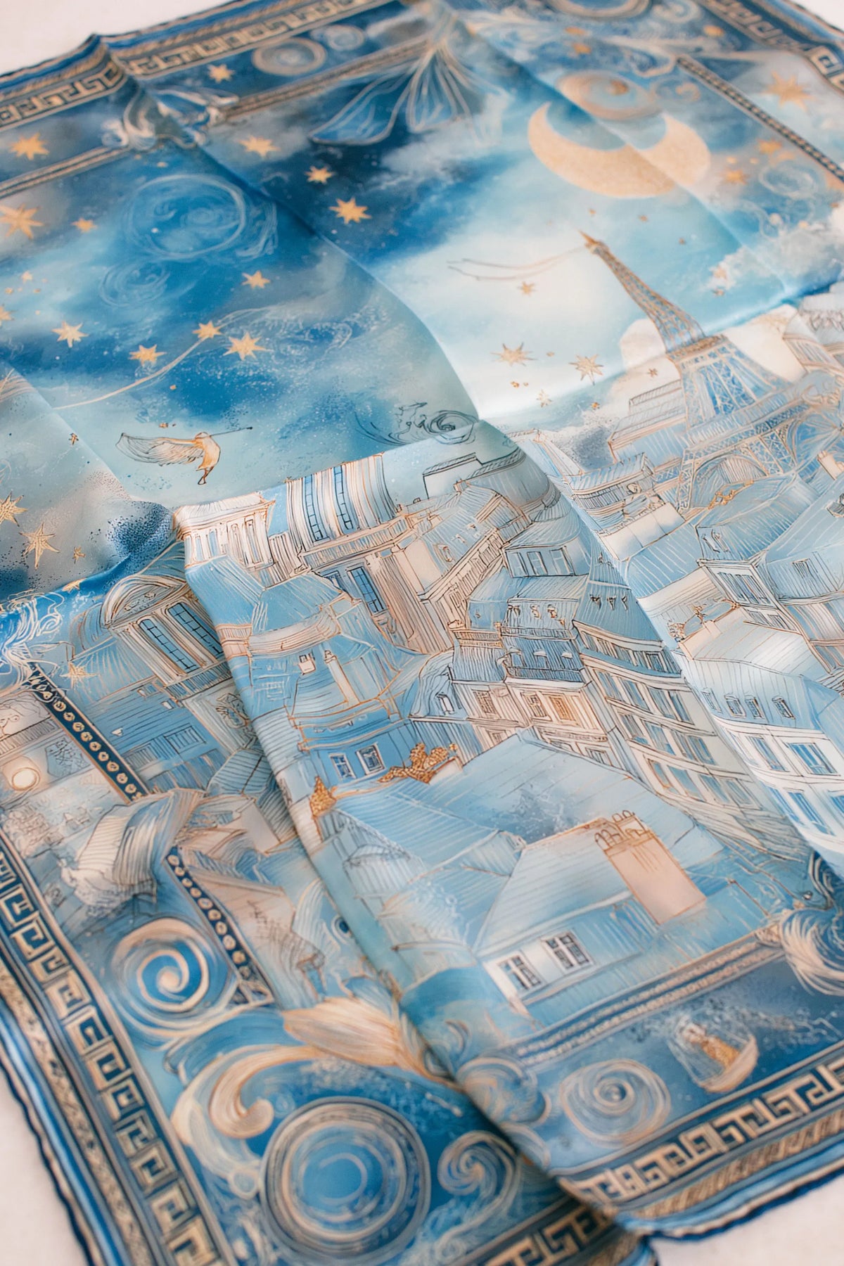 Pure Paris-Lune Et Toits İpek Fular-Şal & Fular-4-Milagron.com
