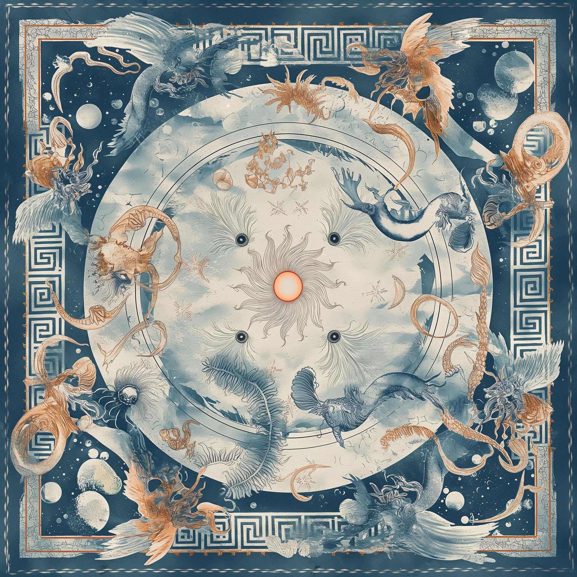 Mare Celestia İpek Fular 