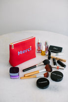 Pure Paris-Merci Kozmetik & Seyahat Çantası – Kırmızı-Makyaj Çantası-3-Milagron.com