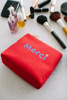Pure Paris-Merci Kozmetik & Seyahat Çantası – Kırmızı-Makyaj Çantası-4-Milagron.com