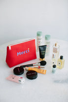 Pure Paris-Merci Kozmetik & Seyahat Çantası – Kırmızı-Makyaj Çantası-9-Milagron.com