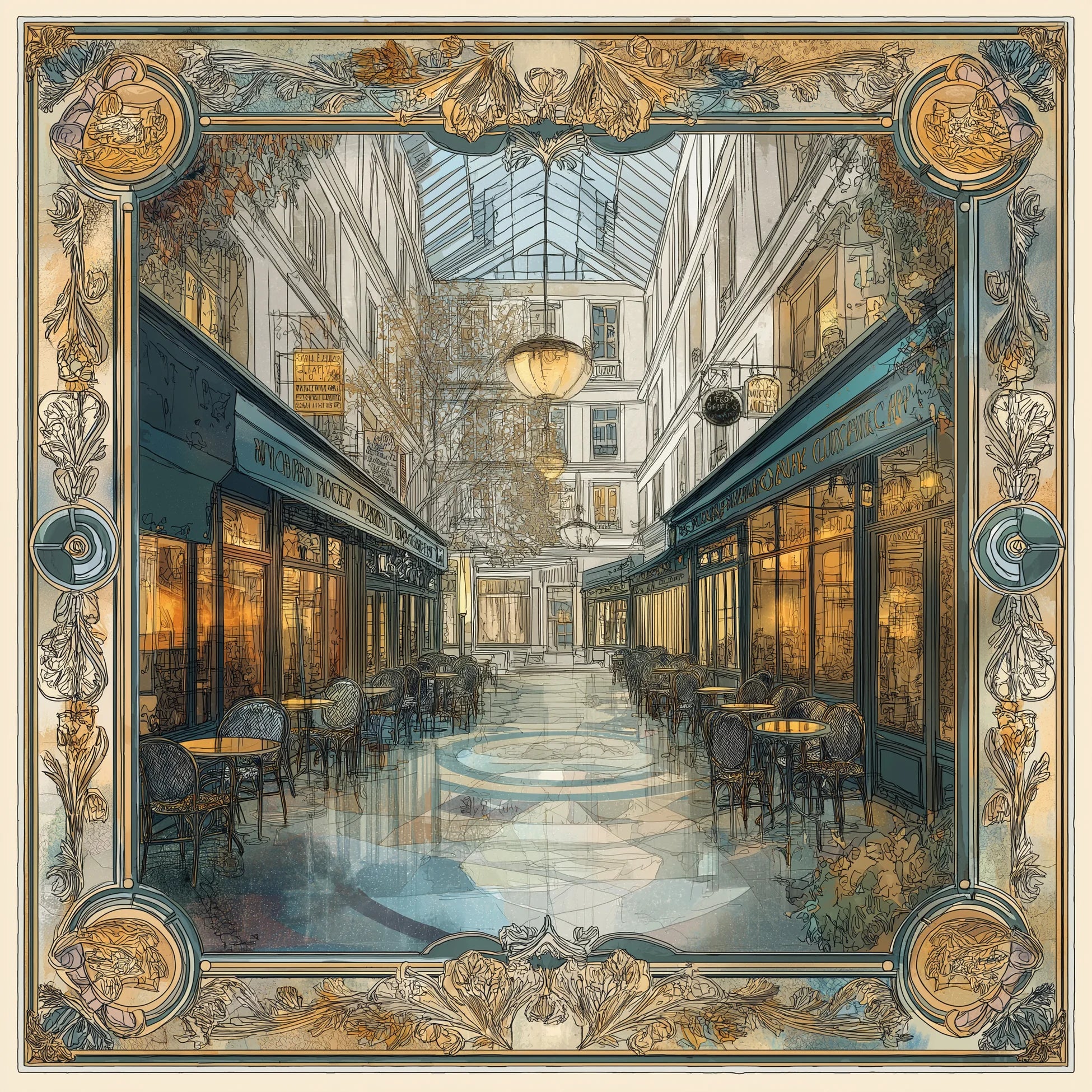 Passage des Panoramas İpek Fular 