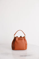 Pure Paris-Petit Bonbon Hakiki Deri Bucket Çanta, Kiremit-Omuz Çantası-10-Milagron.com