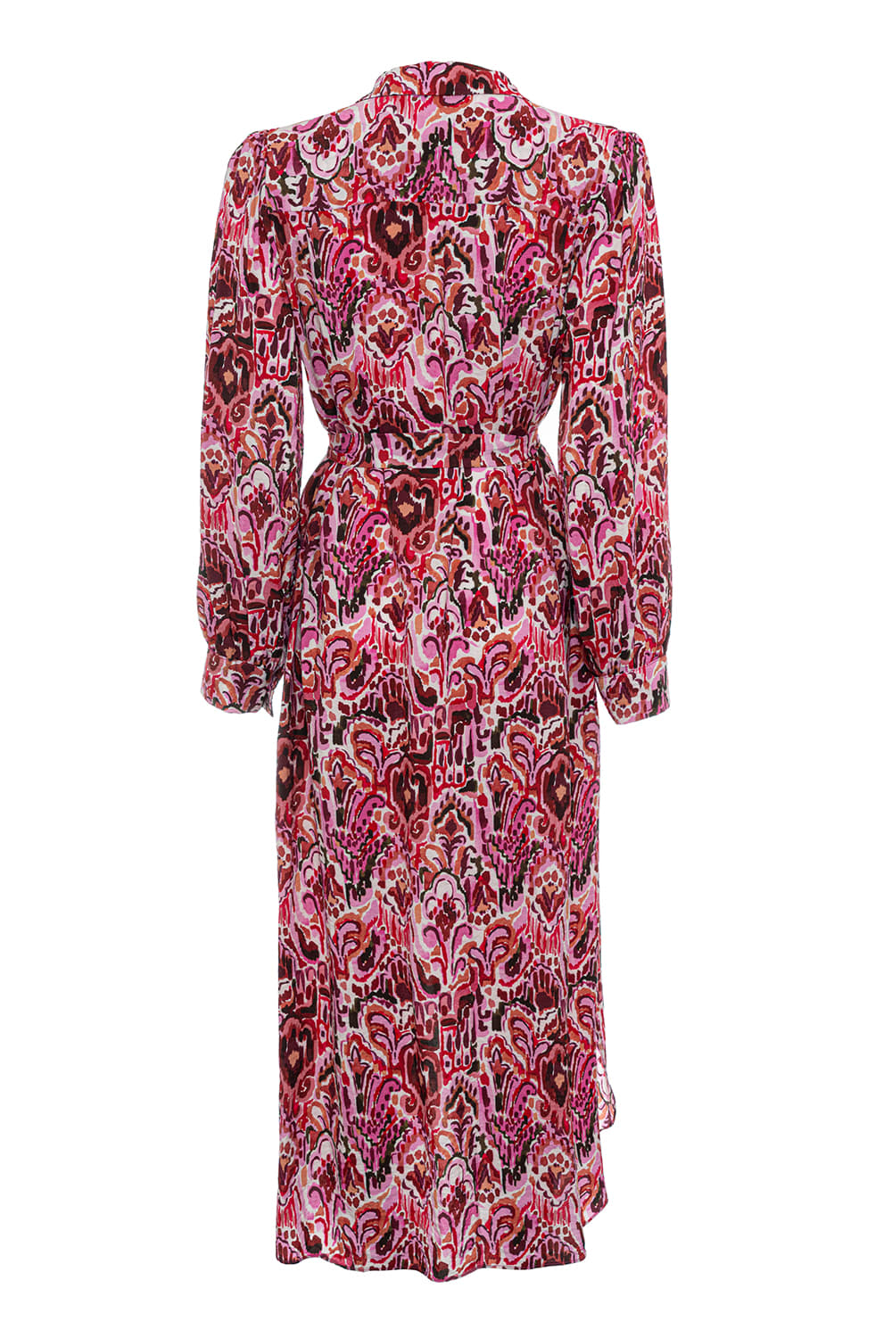 Pure Paris-Pink Bouquet Gömlek Elbise - Pembe-Elbise-2-Milagron.com