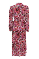 Pure Paris-Pink Bouquet Gömlek Elbise - Pembe-Elbise-2-Milagron.com