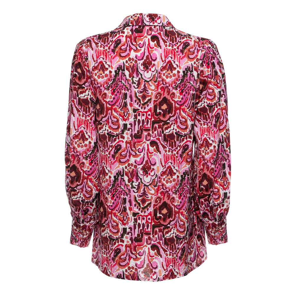 Pure Paris-Pink Bouquet Gömlek Ve Şort Takım-Alt - Üst Takım-2-Milagron.com