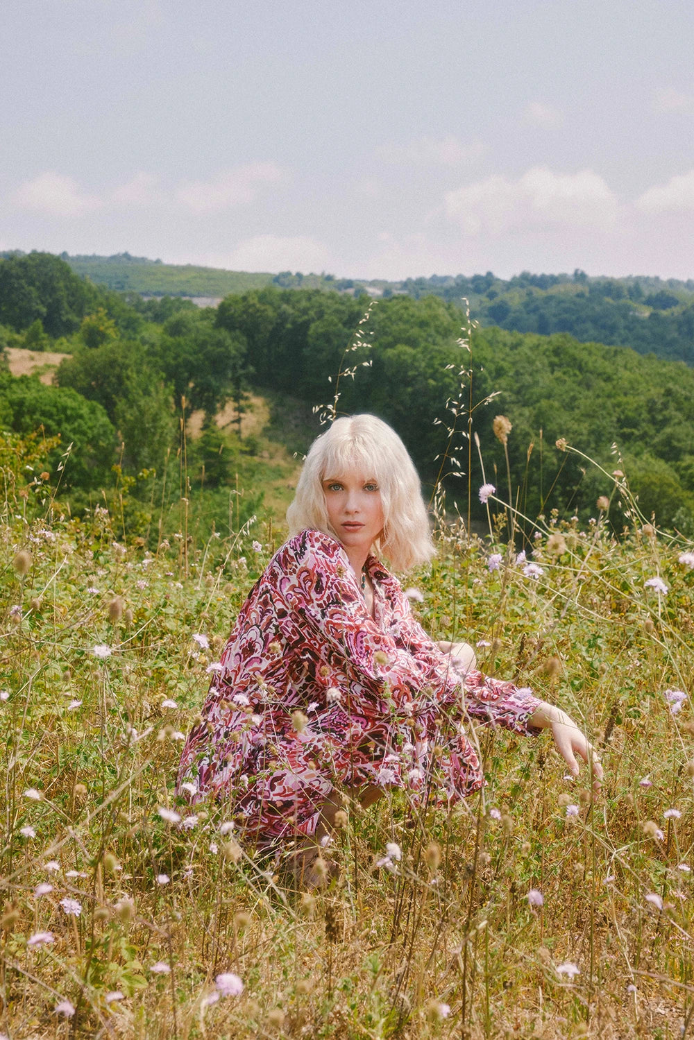 Pink Bouquet Gömlek ve Şort Takım