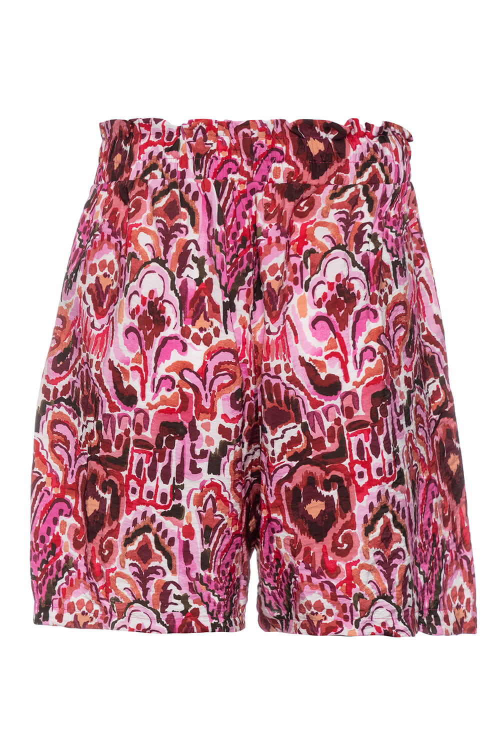 Pure Paris-Pink Bouquet Şort Gömlek Takım-Alt - Üst Takım-4-Milagron.com