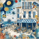 Pure Paris-RêVerie D’Azur Bleu İpek Fular-Şal & Fular-1-Milagron.com
