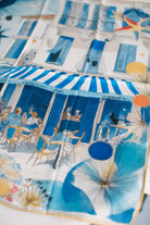 Pure Paris-RêVerie D’Azur Bleu İpek Fular-Şal & Fular-4-Milagron.com