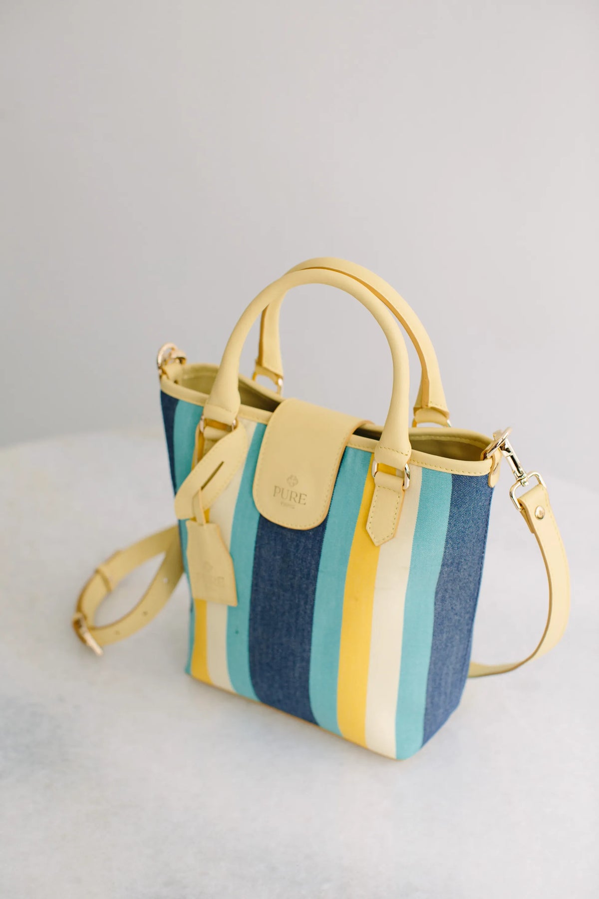 Pure Paris-Resort Tote Bag – Sunrise Blue-Tote Bag-4-Milagron.com
