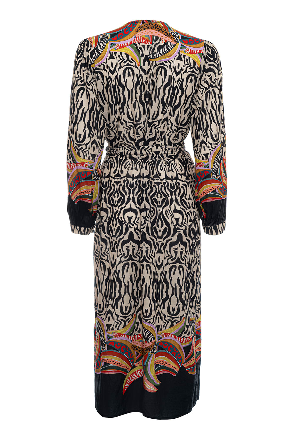 Pure Paris-Safari Belden Bağlamalı Elbise-Elbise-2-Milagron.com