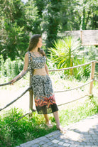 Safari Büstiyer Ve Midi Etek Takım