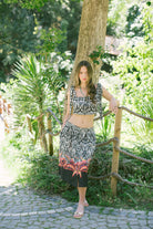 Safari Büstiyer Ve Midi Etek Takım