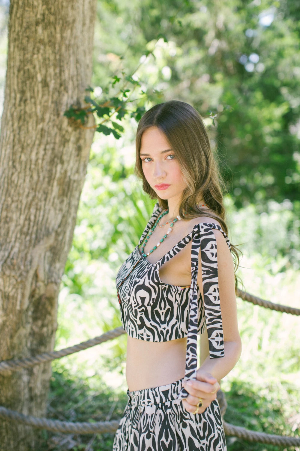 Safari Büstiyer Ve Midi Etek Takım