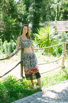 Safari Büstiyer Ve Midi Etek Takım