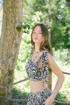 Safari Büstiyer Ve Midi Etek Takım