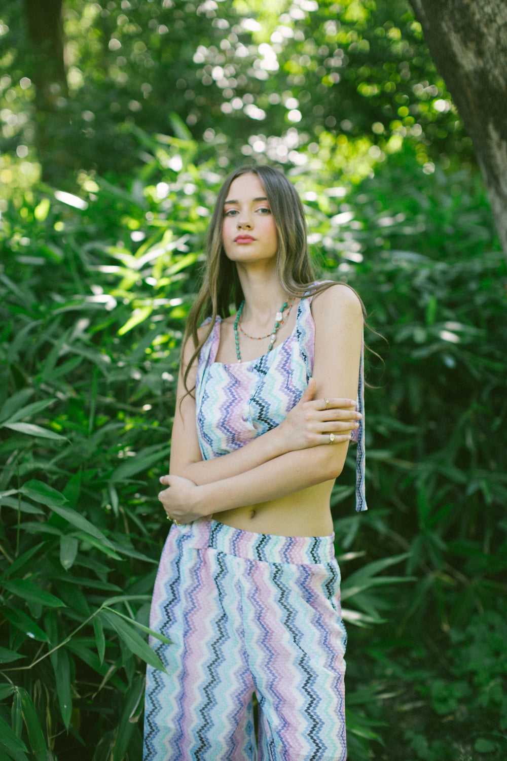 Skala Örgü Büstiyer Ve Pantolon Takım