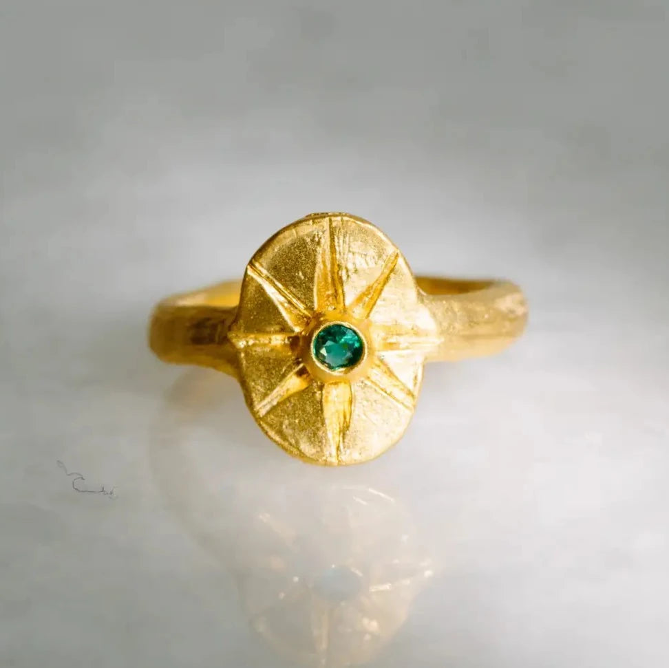 Solenne Yüzük - Emerald Green