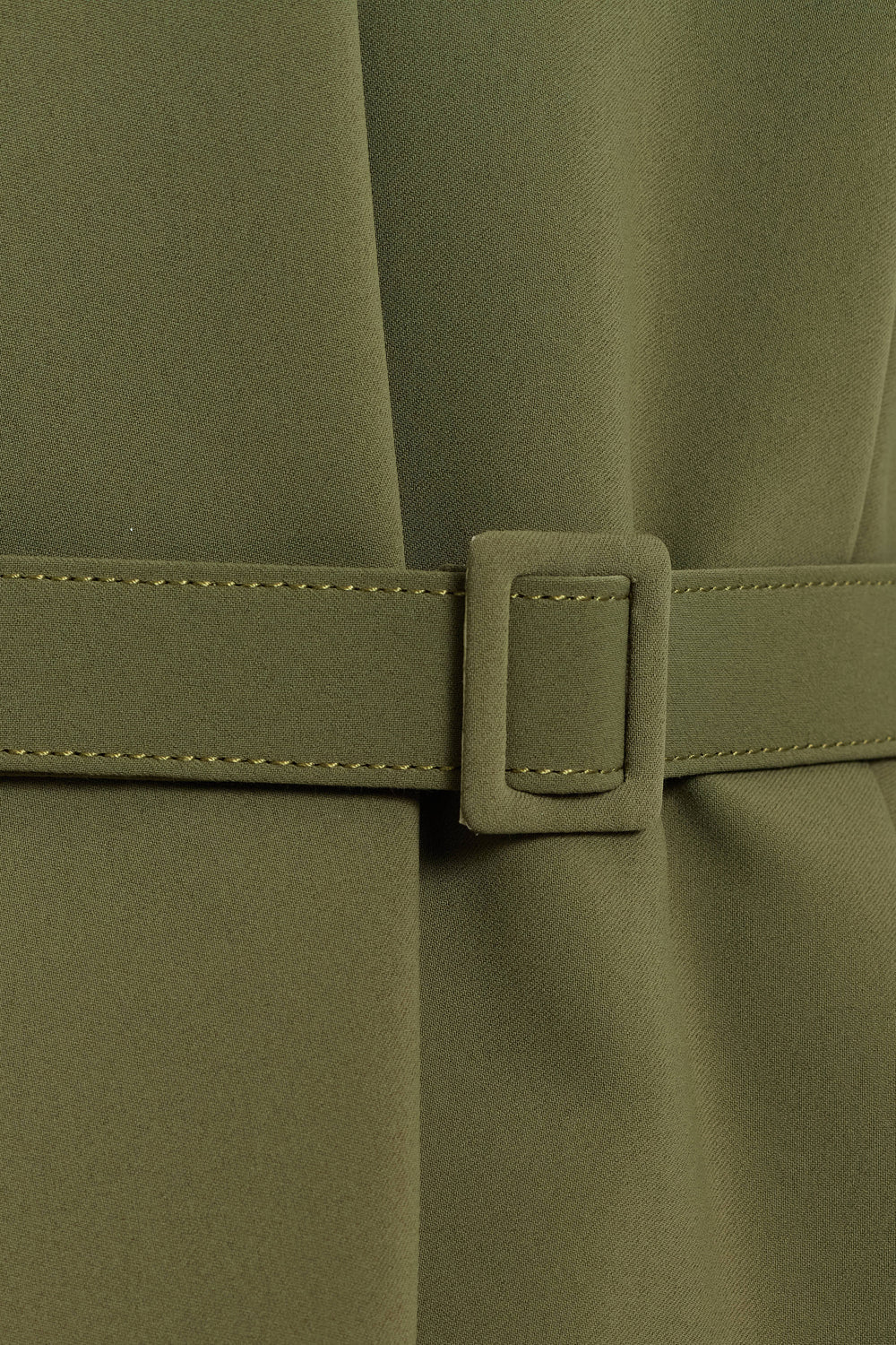 No 44 Yeşil Kemer Detaylı Vatkalı Bluz - 2