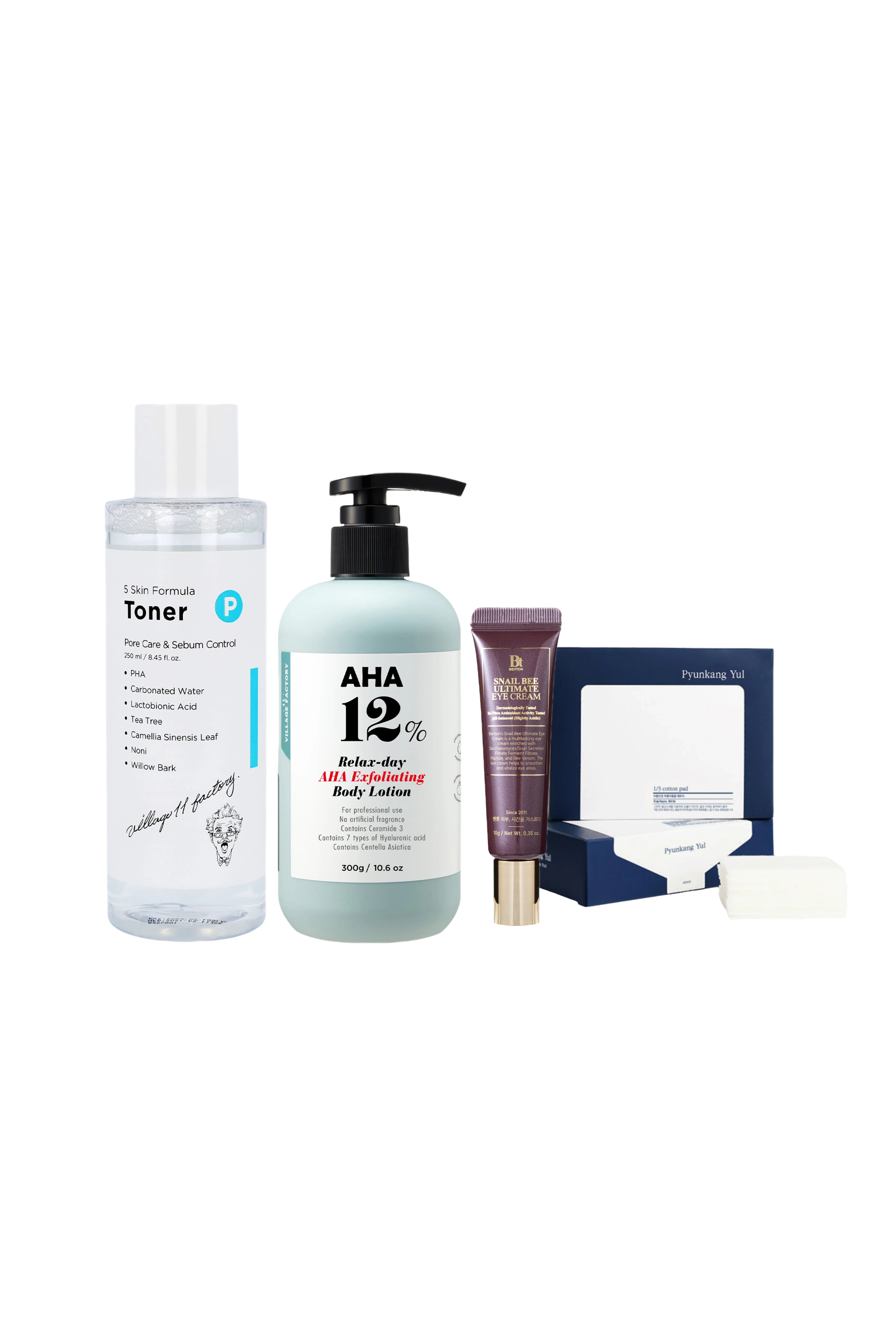 Pyunkang Yul-Yeni Yıl Yeni Başlangıçlar: 4lü Cilt Yenileyici Set-Cilt Bakım Seti-1-Milagron.com