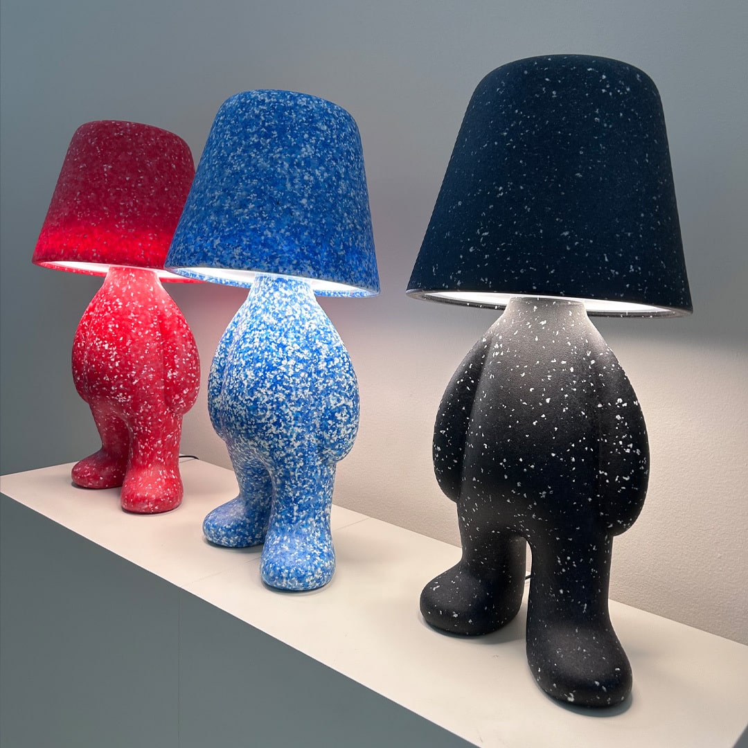 Qeeboo-Bigger Brother Mix Kırmızı Led Masa Aydınlatması-Dekoratif Aydınlatma-4-Milagron.com