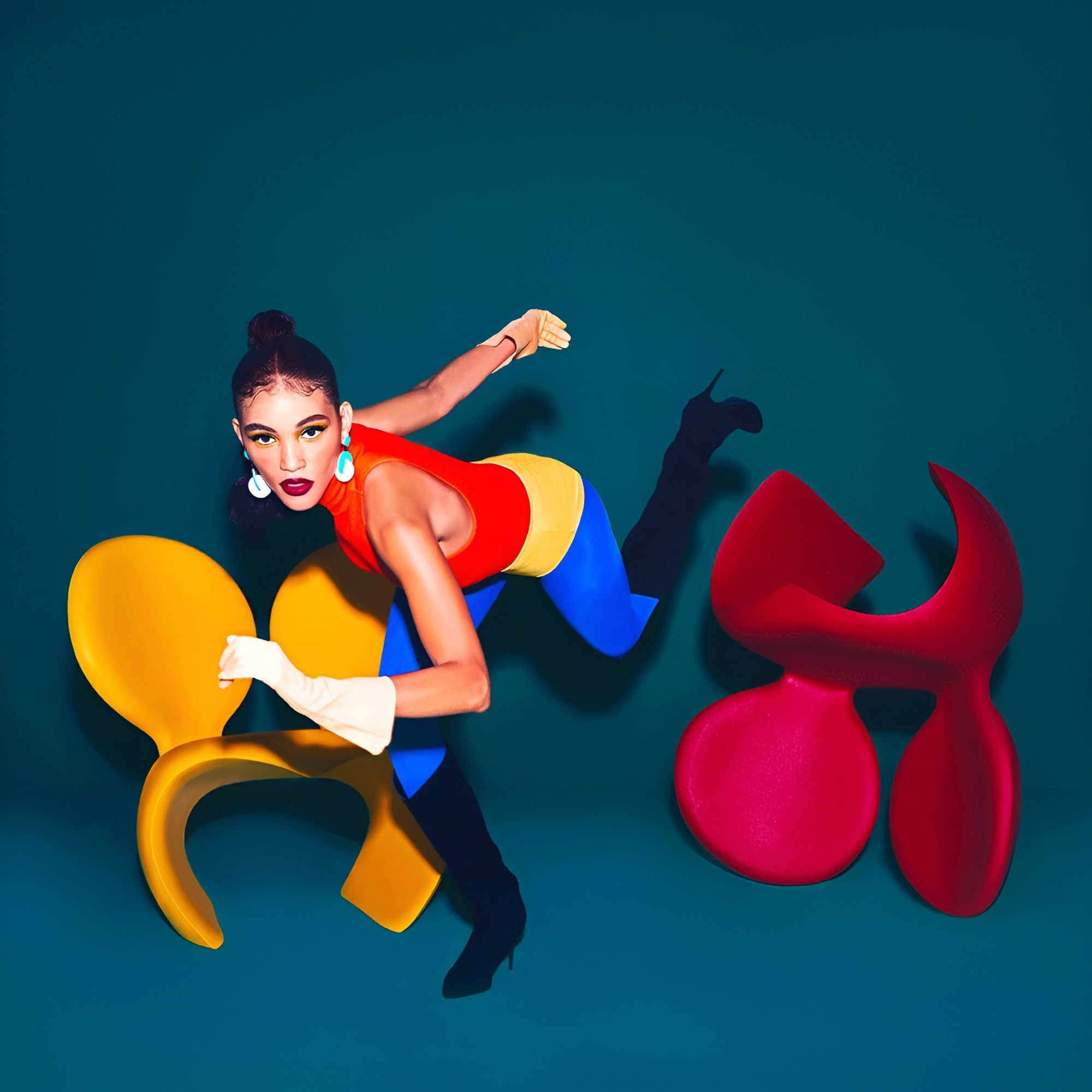 Qeeboo-Don't F**K With The Mouse Sarı Koltuk-Koltuk & Berjer-3-Milagron.com