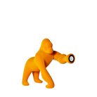 Qeeboo-Kong Xs Altın Sarısı Kadife Masaüstü Aydınlatması-Dekoratif Aydınlatma-1-Milagron.com