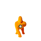 Qeeboo-Kong Xs Altın Sarısı Kadife Masaüstü Aydınlatması-Dekoratif Aydınlatma-3-Milagron.com