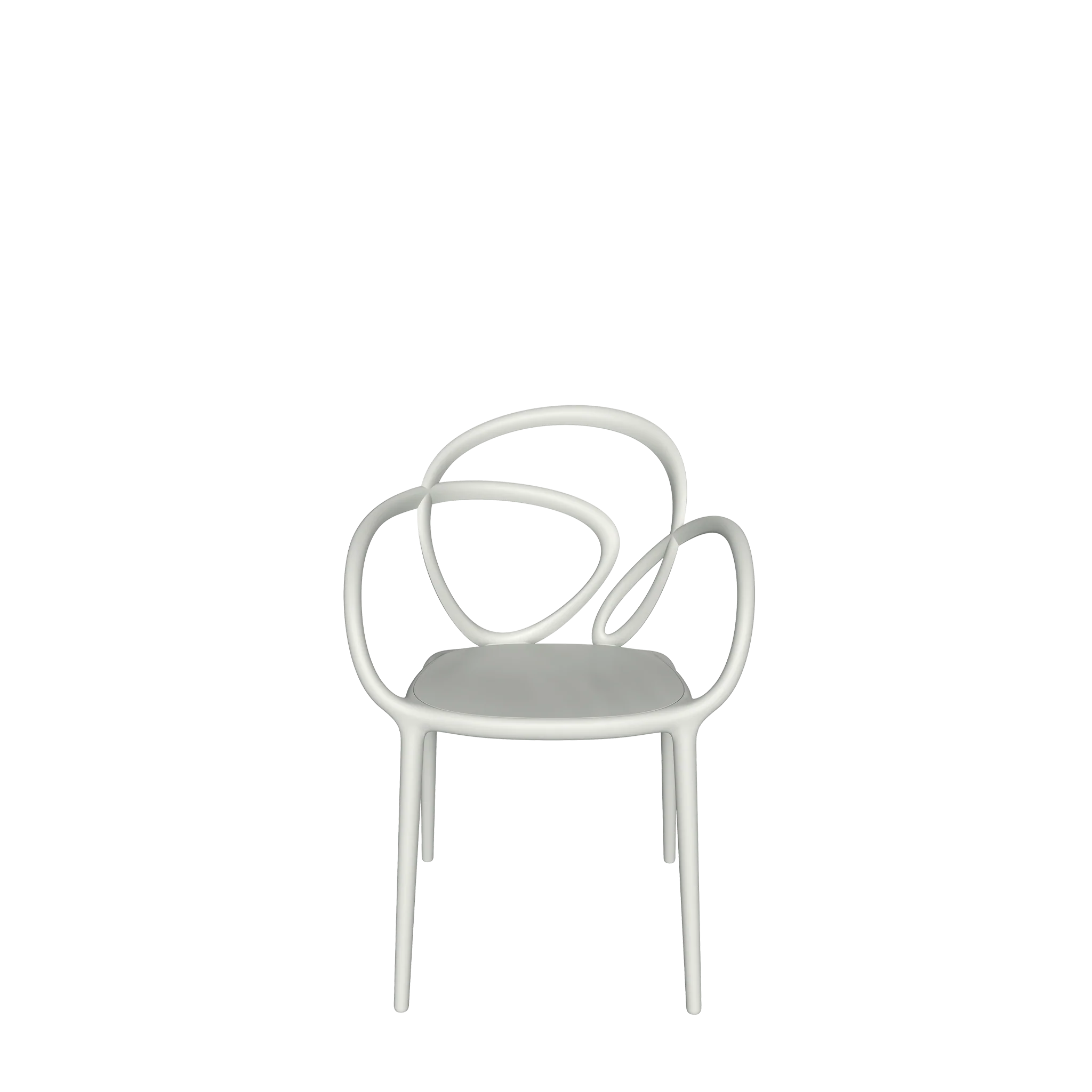 Qeeboo-Loop Beyaz Sandalye-Sehpa-1-Milagron.com