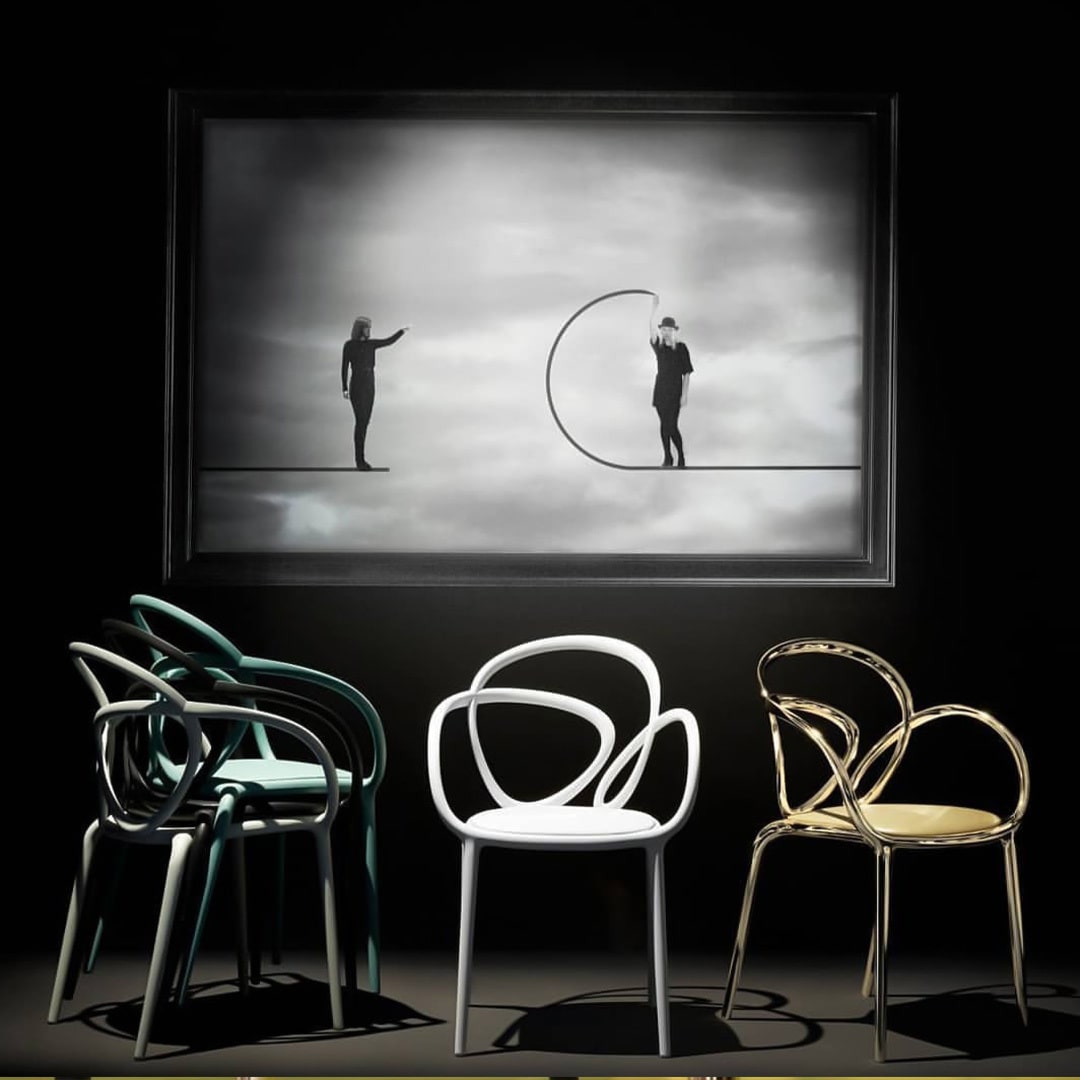 Qeeboo-Loop Beyaz Sandalye-Sehpa-4-Milagron.com