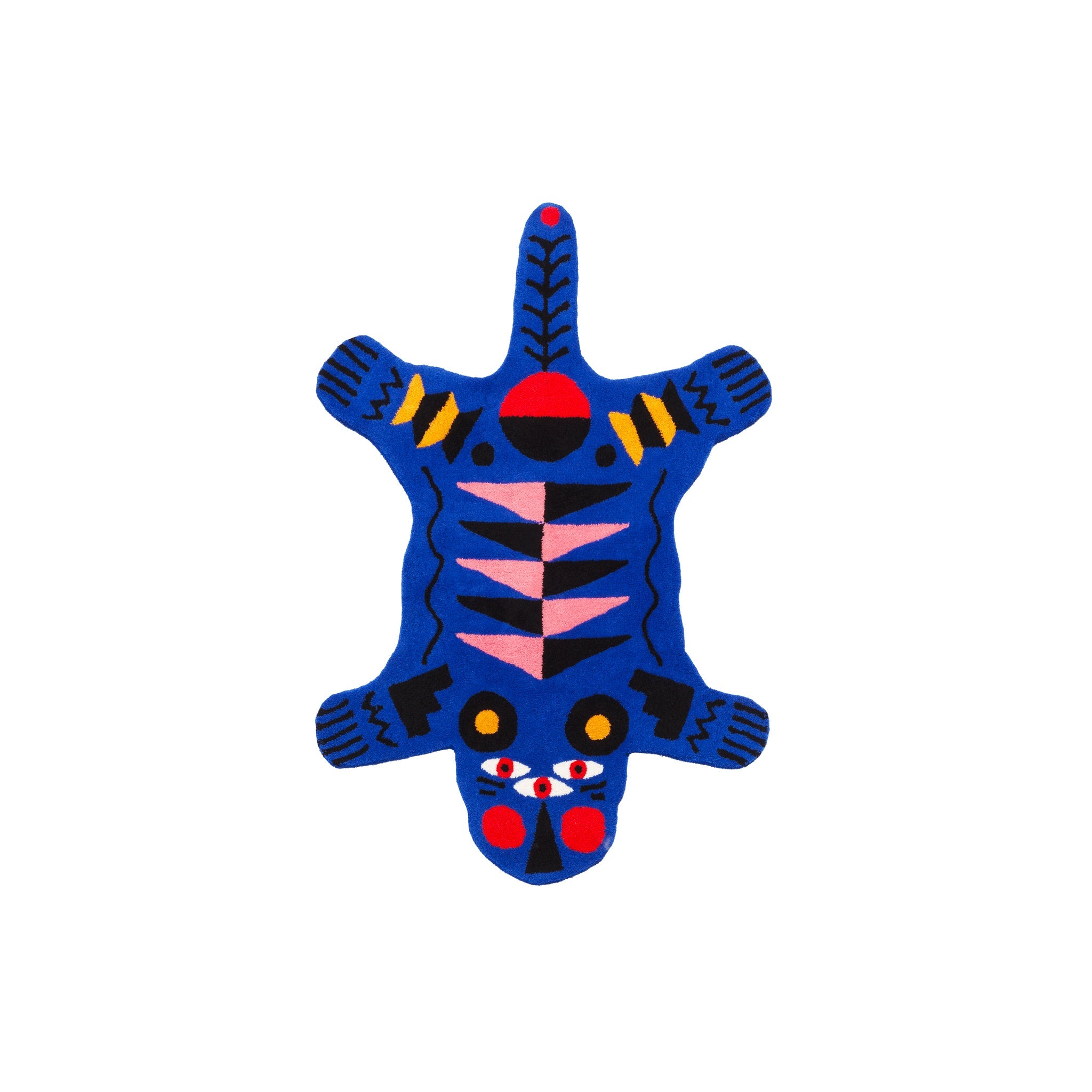 Oggian Blue Panter Orta Boy Halı (96Cm X 150Cm)