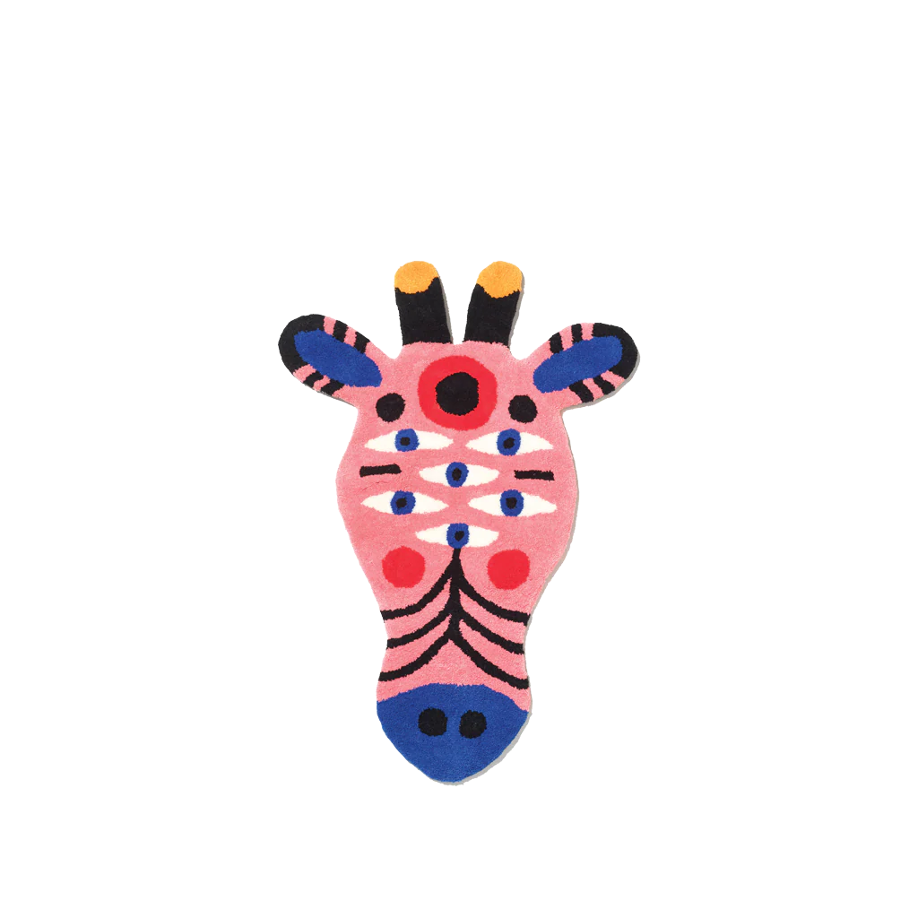 Qeeboo-Oggian Zürafa Başı Halı-Halı-1-Milagron.com