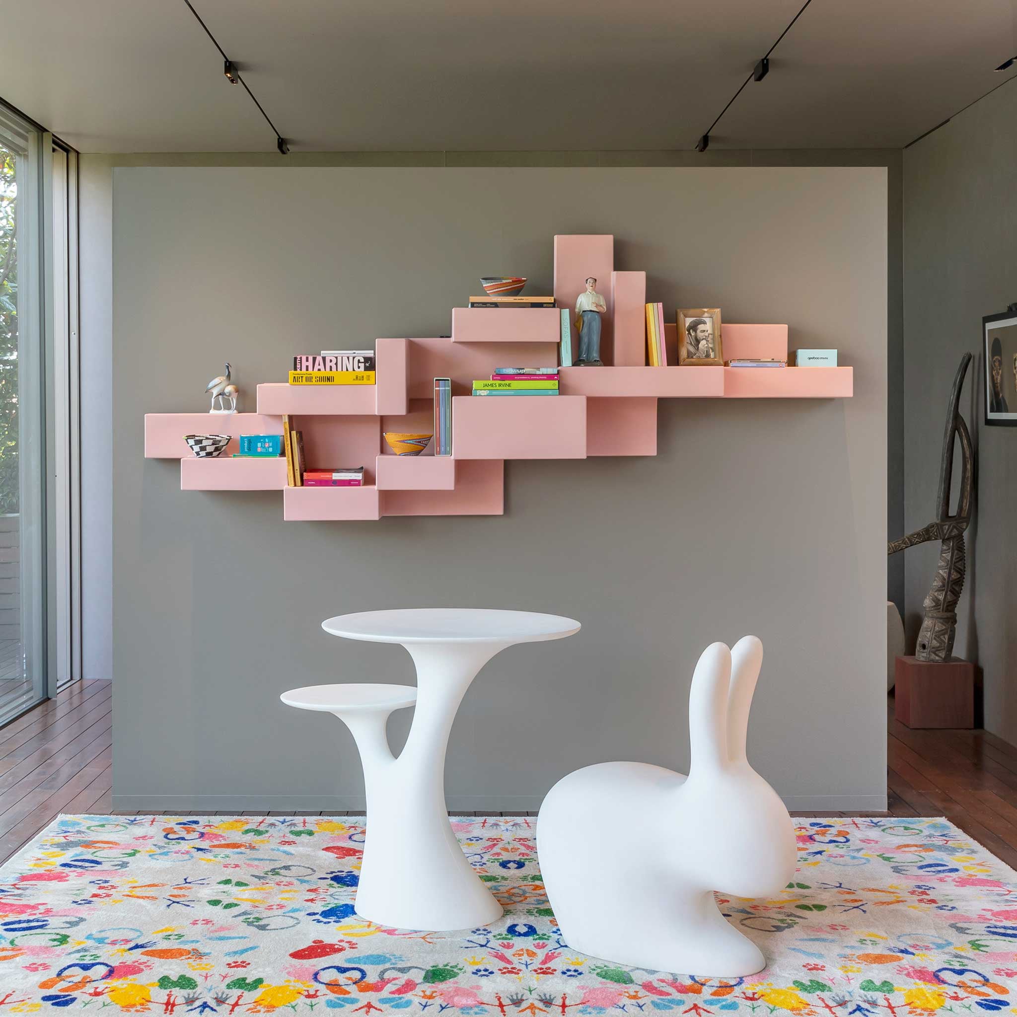 Rabbit Tree Beyaz İKi Başlıklı Sehpa