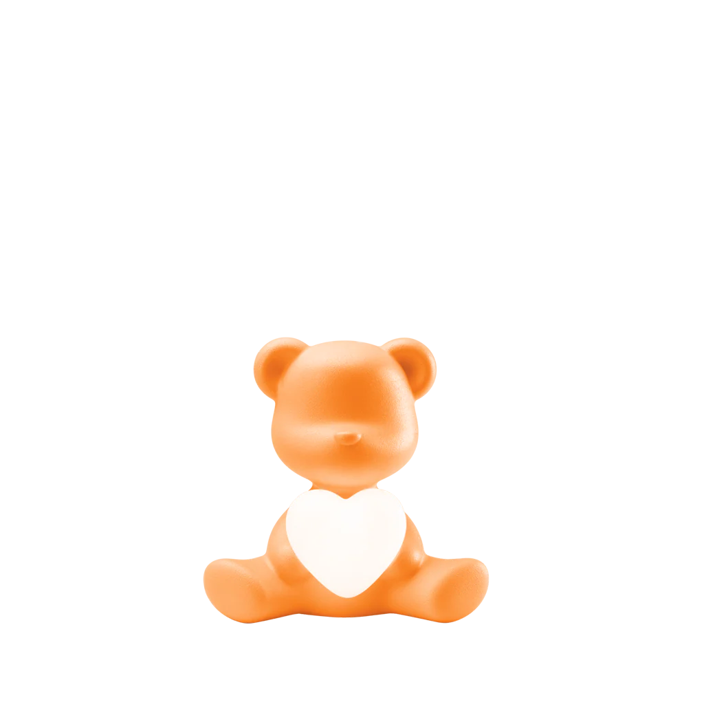 Qeeboo-Teddy Love Xs Turuncu Masaüstü Aydınlatması-Dekoratif Aydınlatma-1-Milagron.com