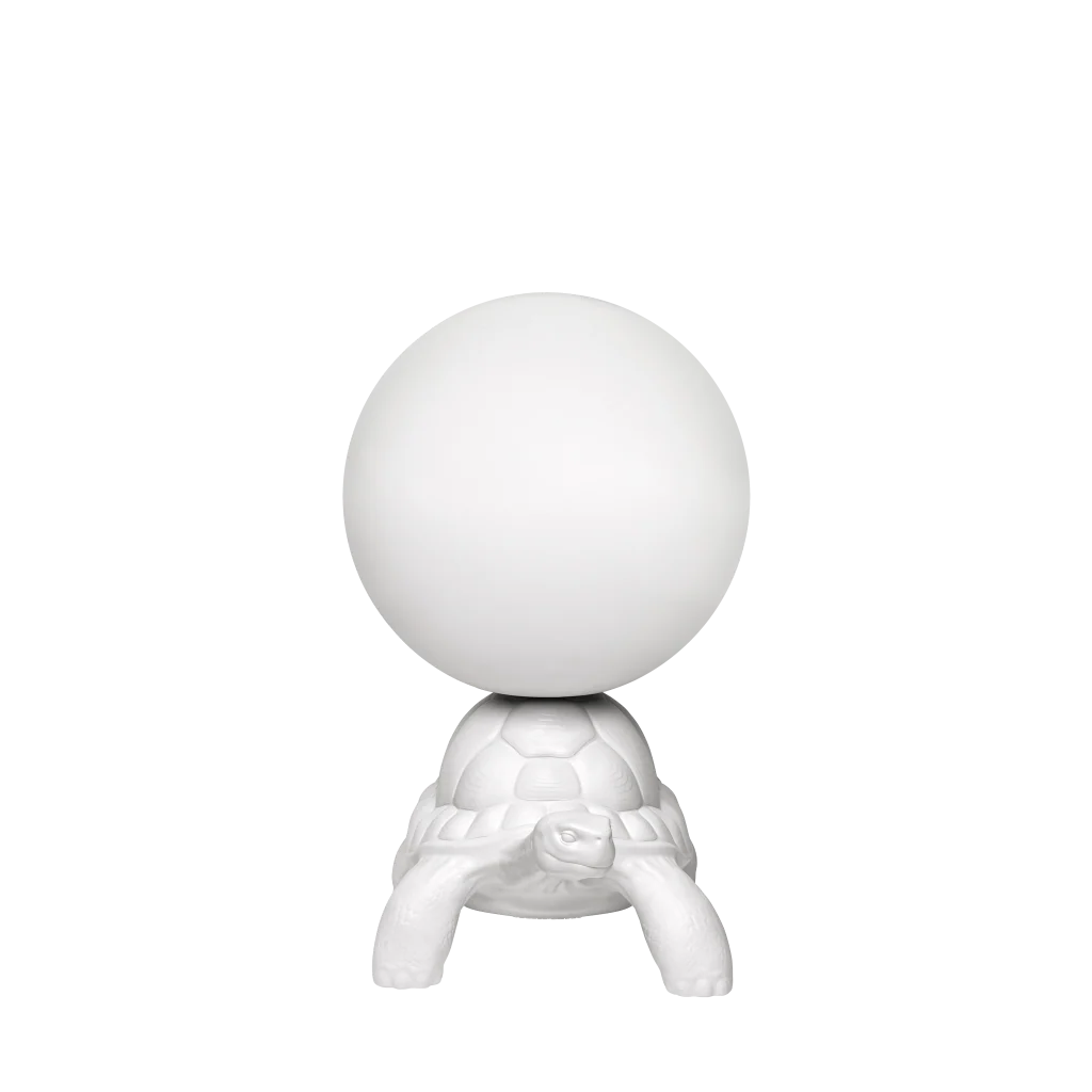 Qeeboo-Turtle Carry Beyaz Aydınlatma-Dekoratif Aydınlatma-2-Milagron.com