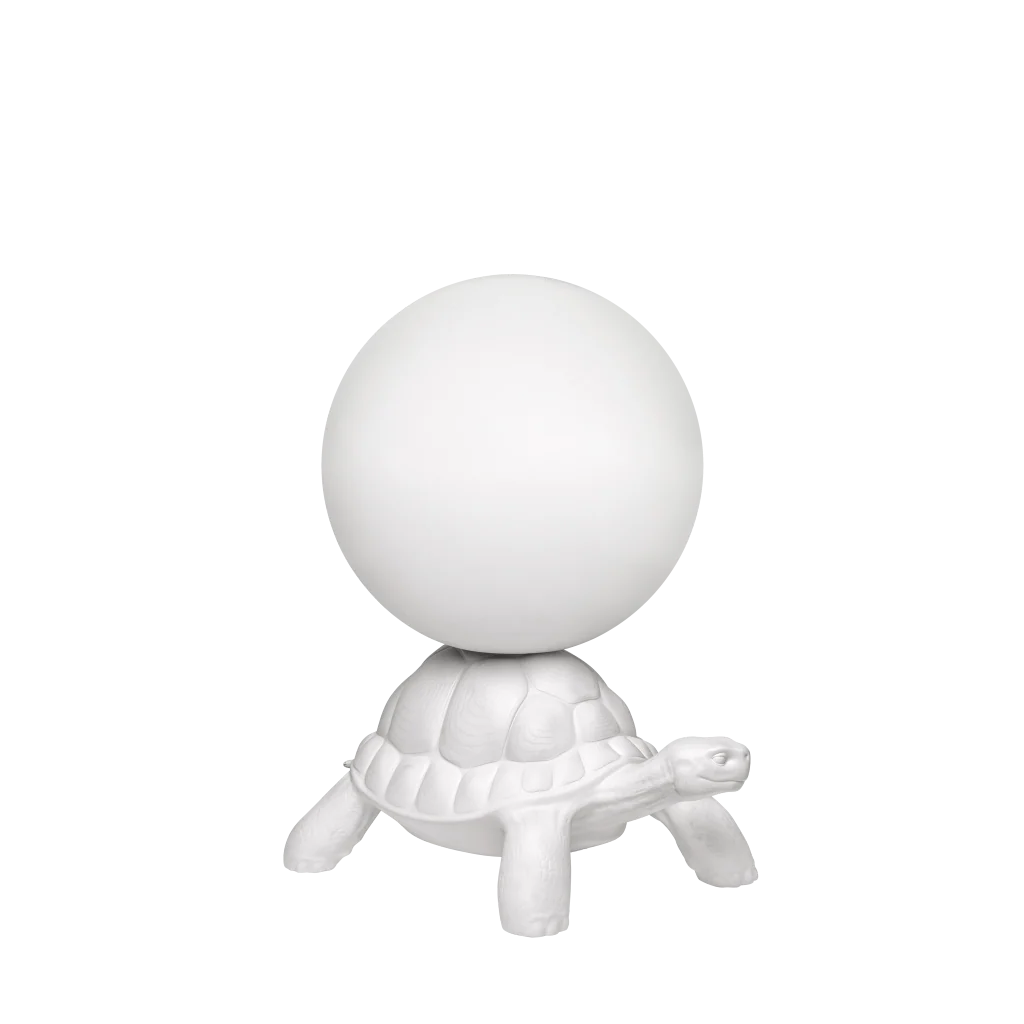 Qeeboo-Turtle Carry Beyaz Aydınlatma-Dekoratif Aydınlatma-3-Milagron.com