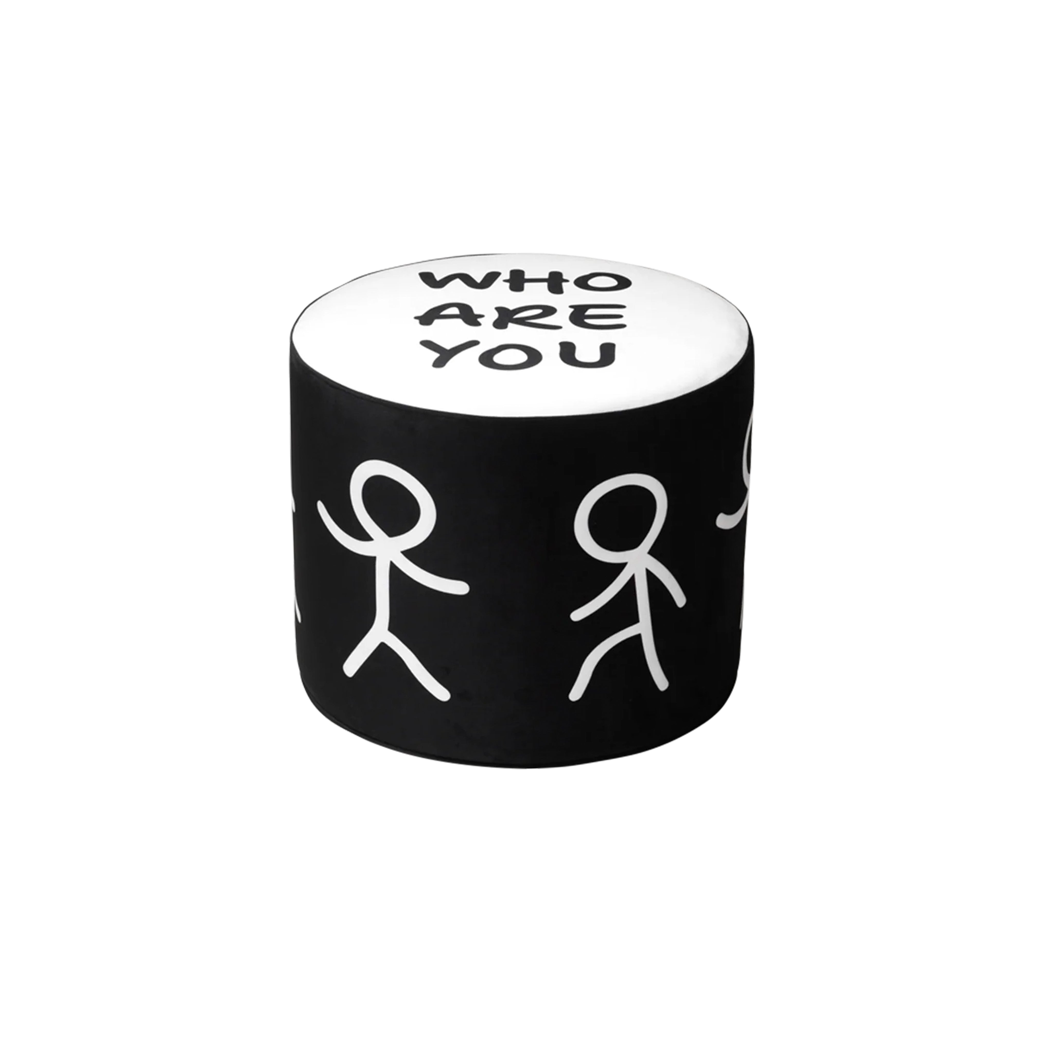 Who Are You Beyaz Puf 50Cm